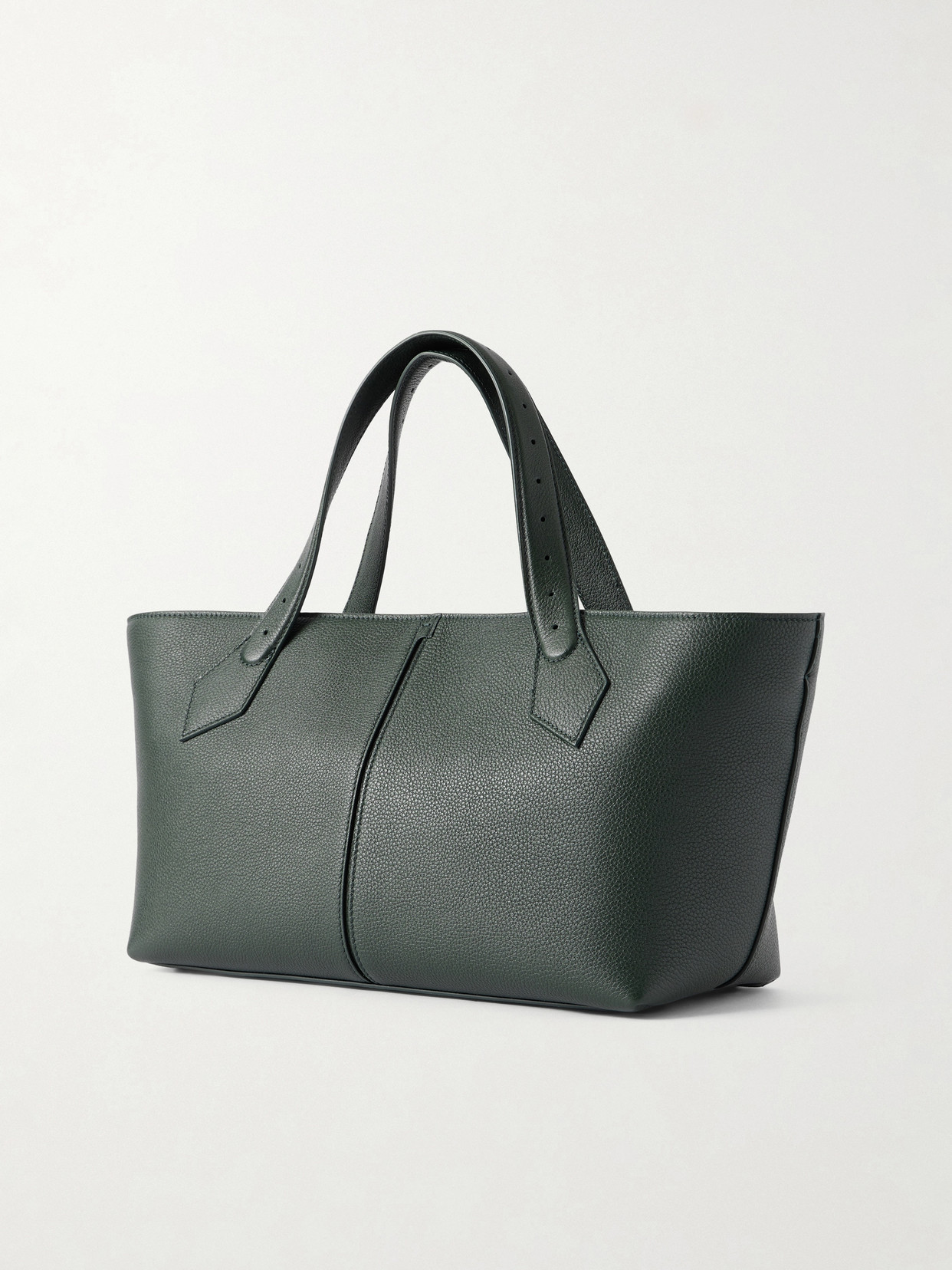 East West Chelsea Textured-Leather Tote
