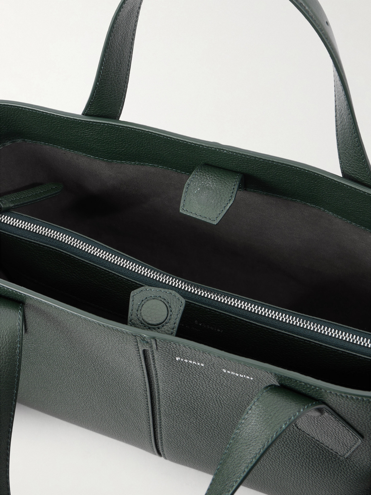 East West Chelsea Textured-Leather Tote