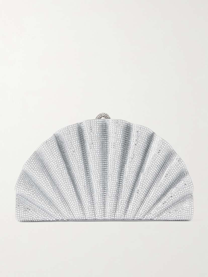 Judith Leiber Couture Origami Fan Crystal-embellished Shoulder Bag