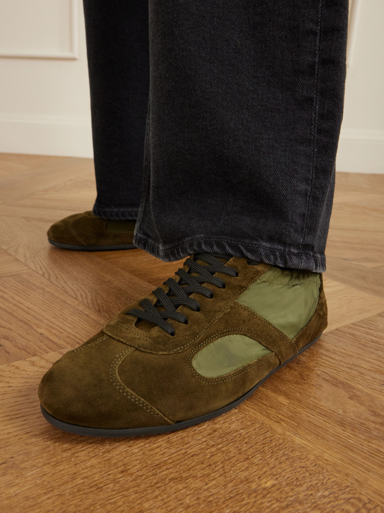 Shell-Trimmed Sneakers