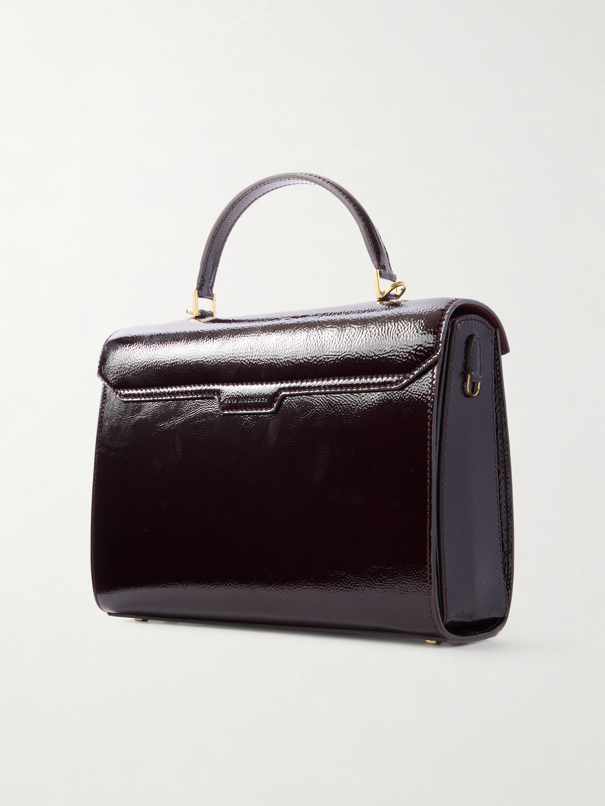 Mortimer Patchwork Patent-Leather And Suede Tote