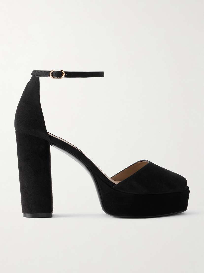 Stuart Weitzman Suede Platform Sandals