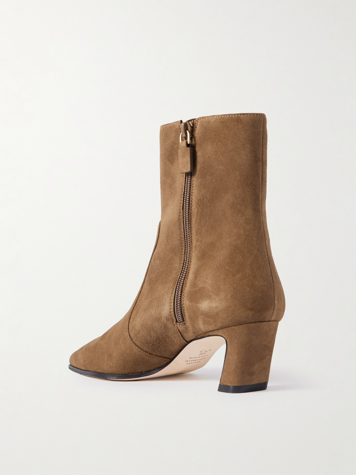 Stuart Weitzman Stassi Suede Ankle Boots In Neutral