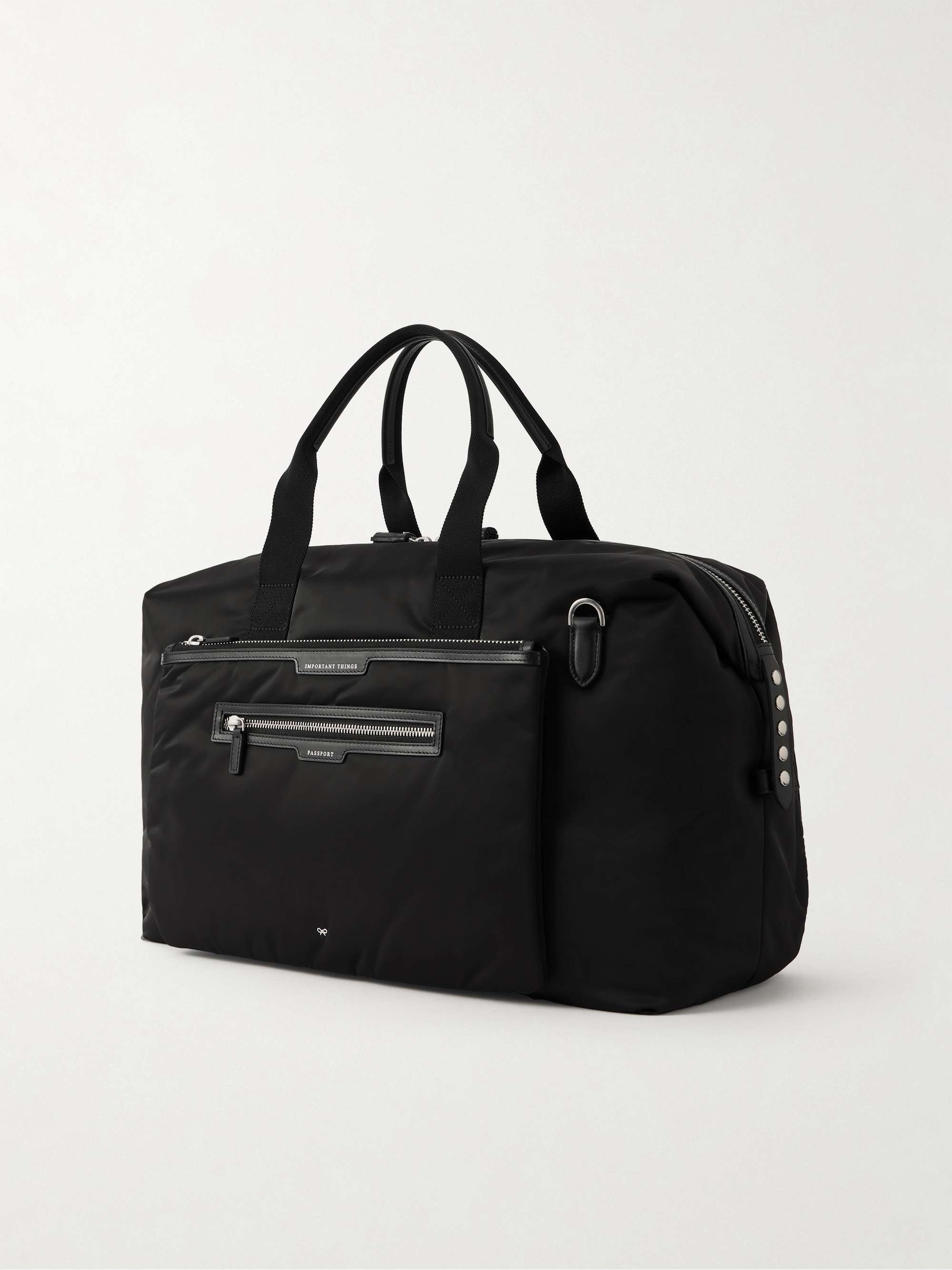 ANYA HINDMARCH Inflight Maxi studded leather-trimmed ECONYL