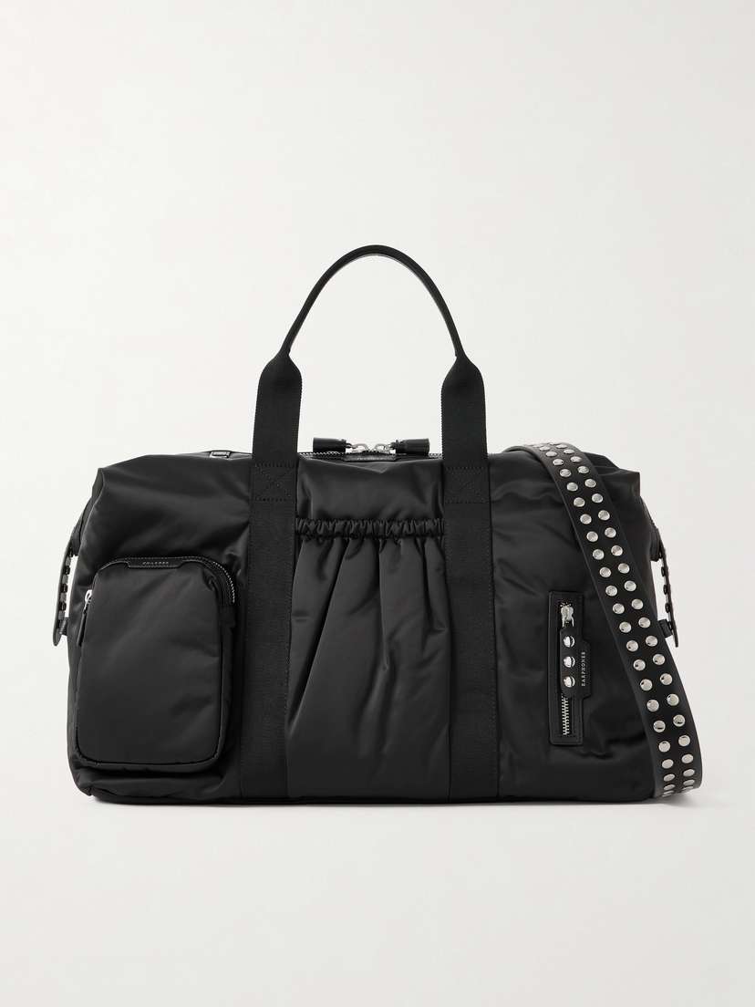 Anya Hindmarch Inflight Maxi Studded Leather-trimmed Econyl® Weekend Bag