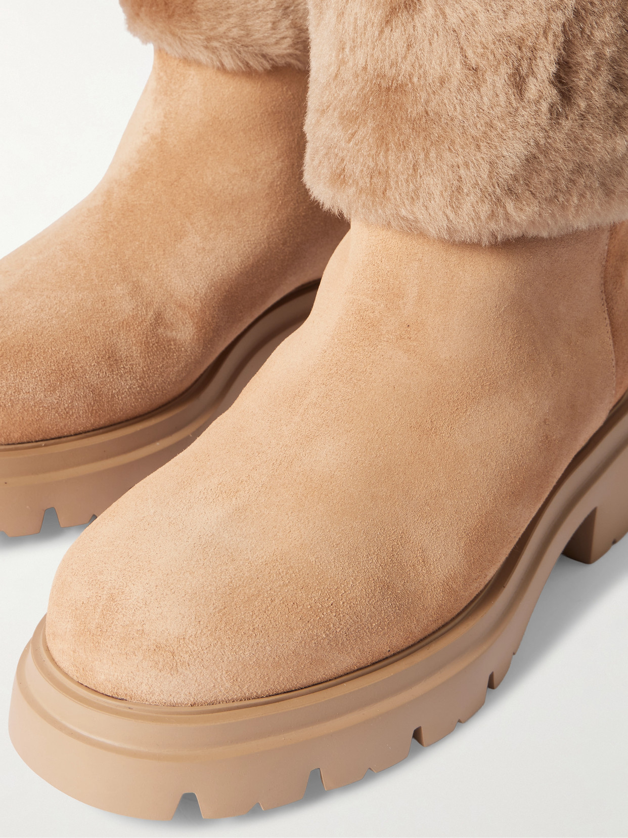 Hudson Shearling Ankle Boots