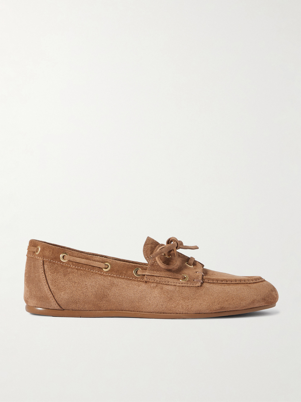 Stuart Weitzman Tinsley Suede Loafers In Brown