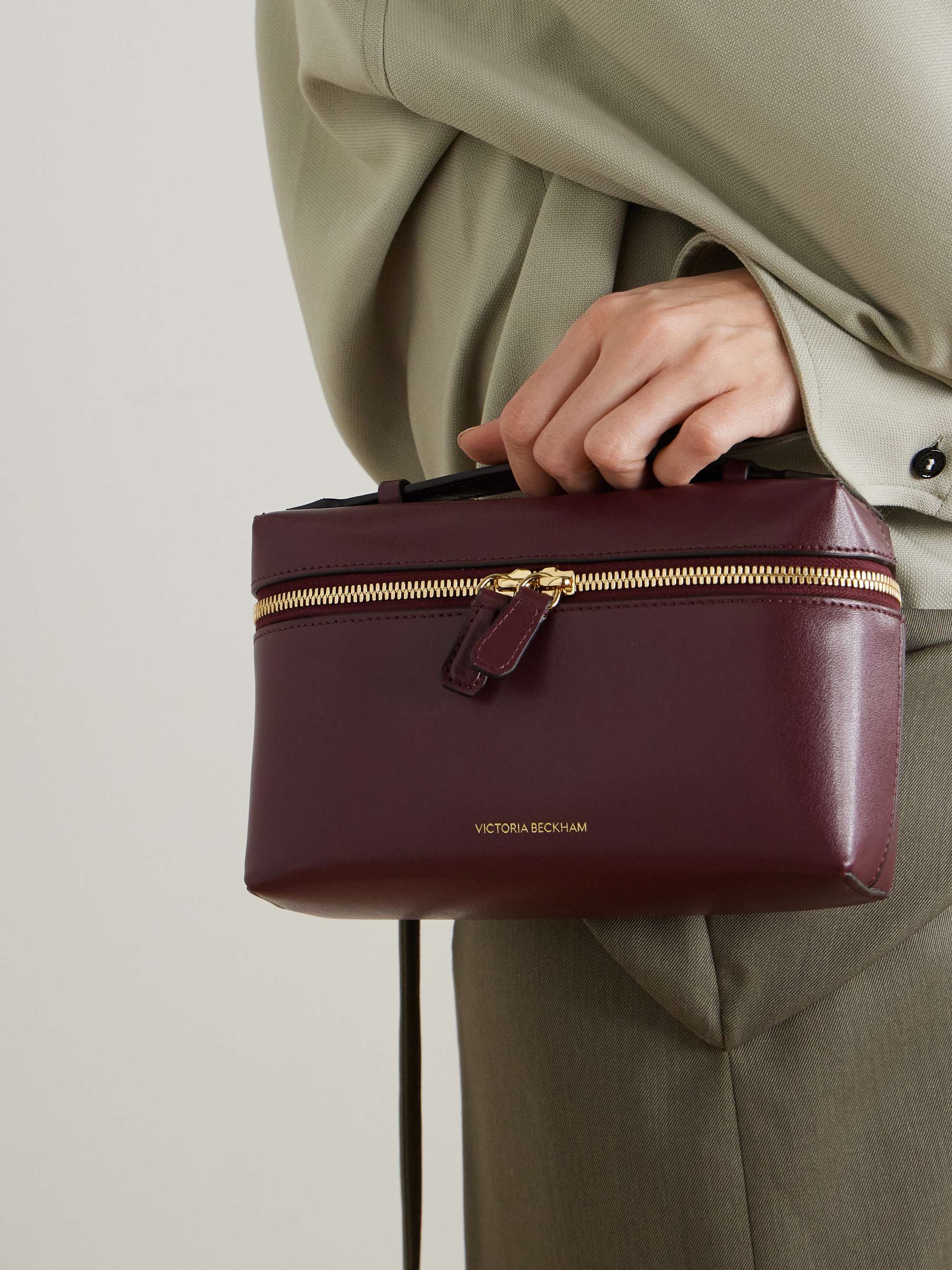 VICTORIA BECKHAM Vanity leather shoulder bag | NET-A-PORTER