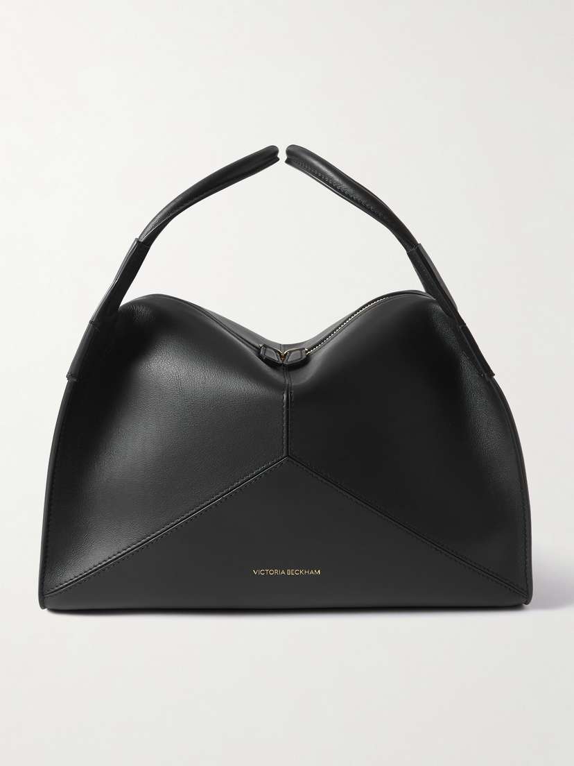 Victoria Beckham Plié Paneled Leather Tote