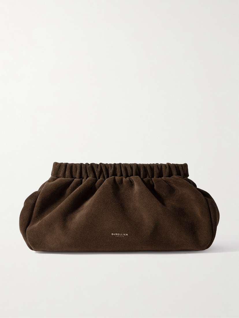DeMellier The Miami Suede Clutch