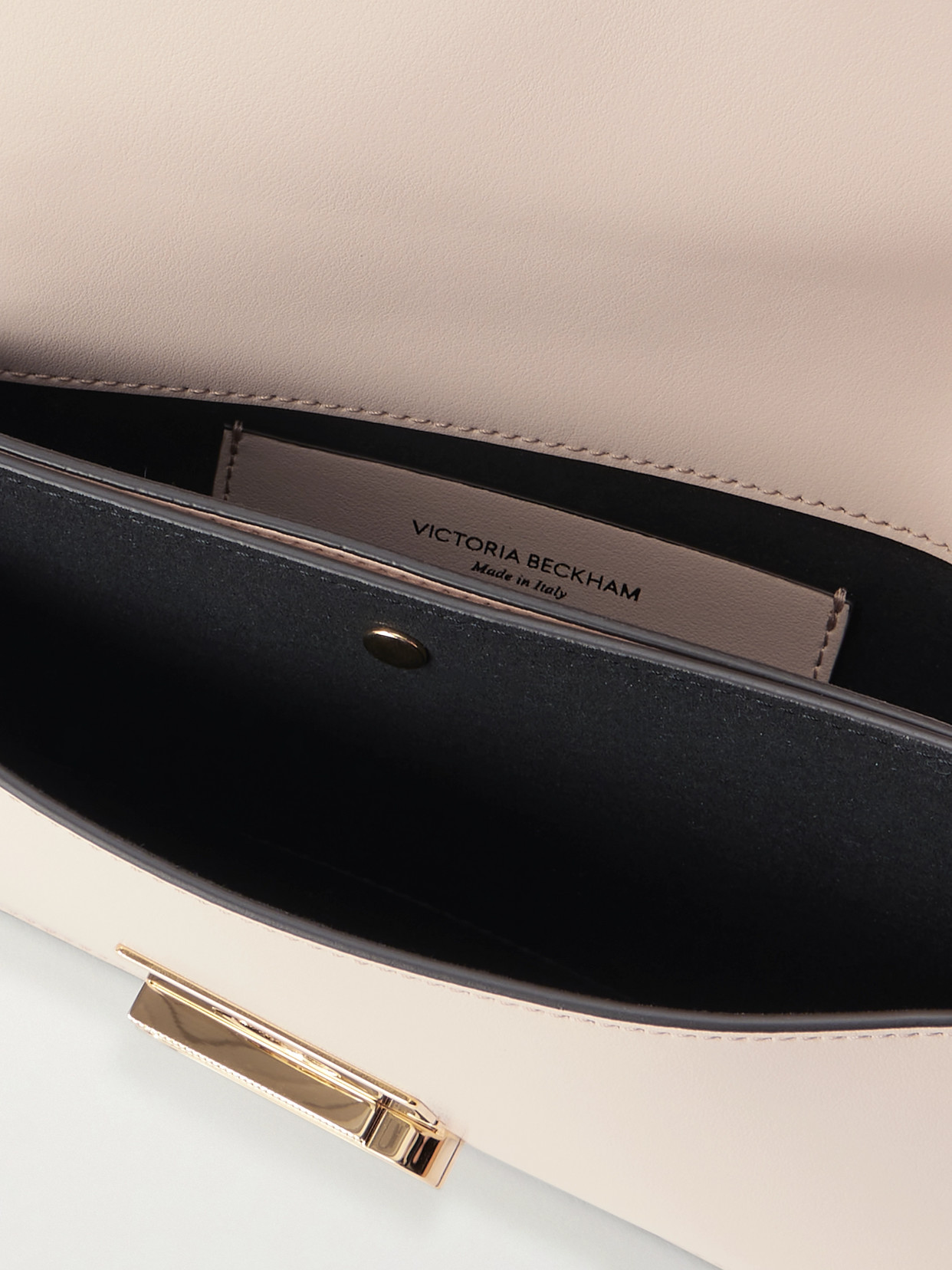 Victoria Beckham Dorian Leather Clutch In Pink
