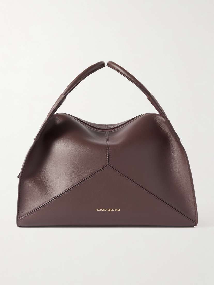 Victoria Beckham Plié Paneled Leather Tote