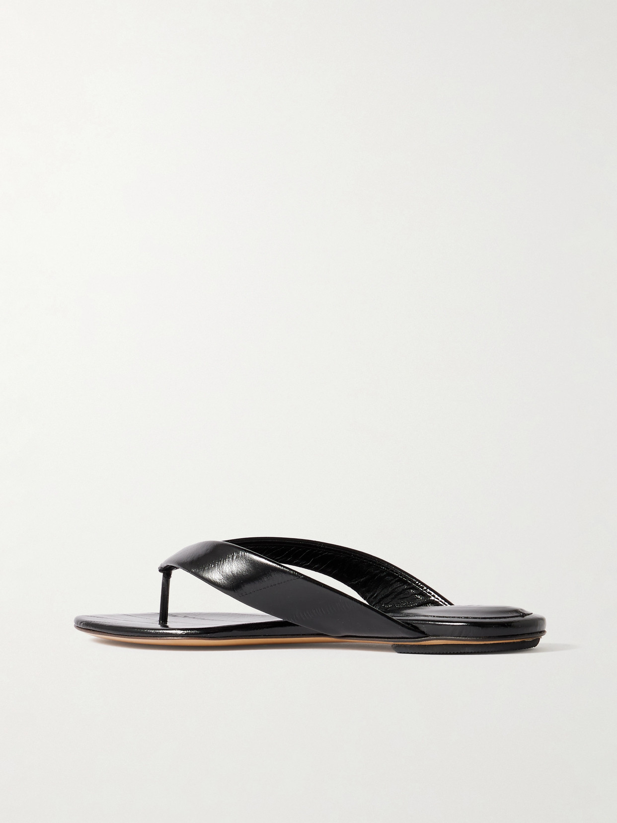 Le Monde Béryl - Eel-Effect Leather Sandals