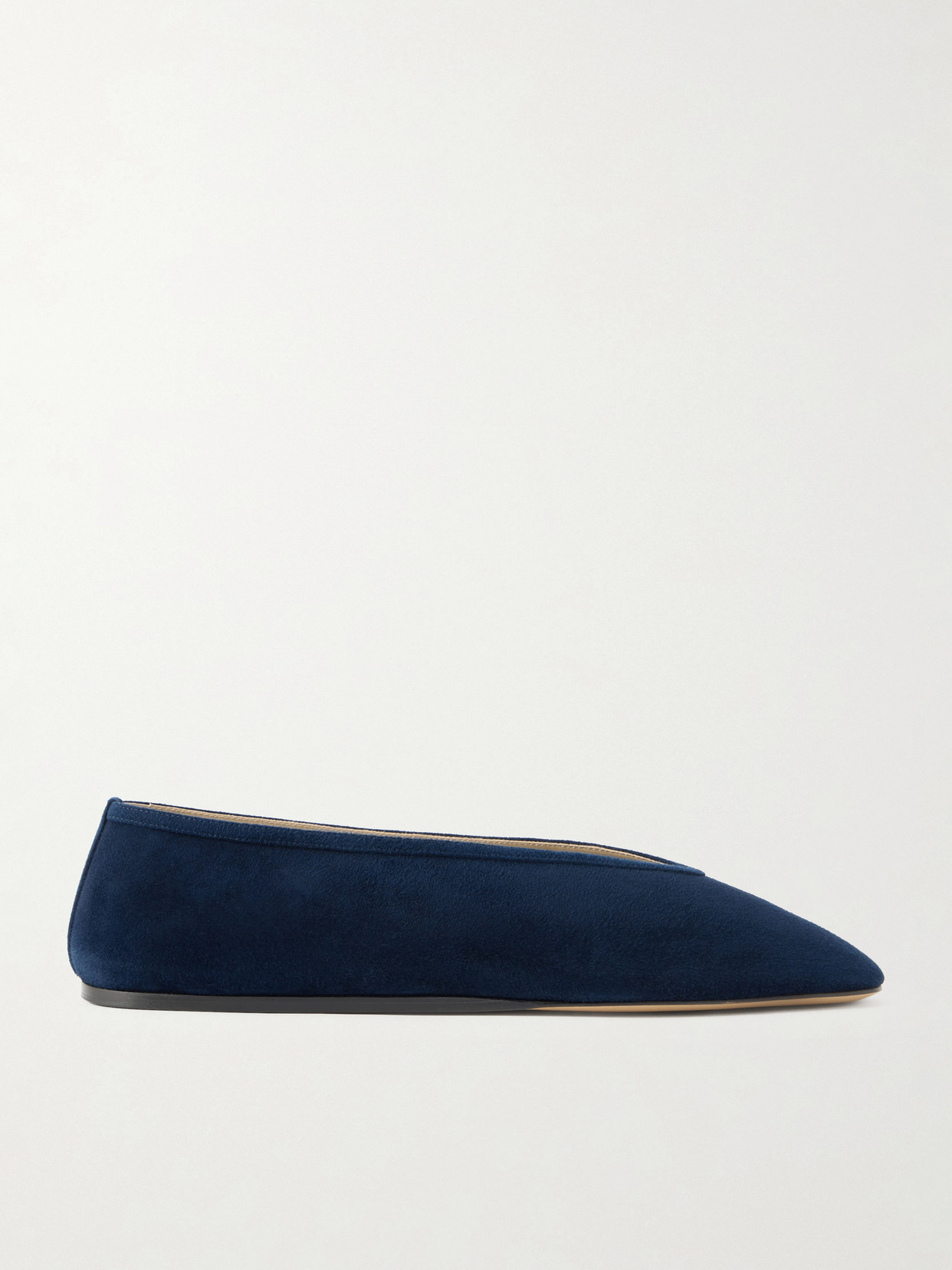 Le Monde Beryl Luna Suede Ballet Flats In Blue