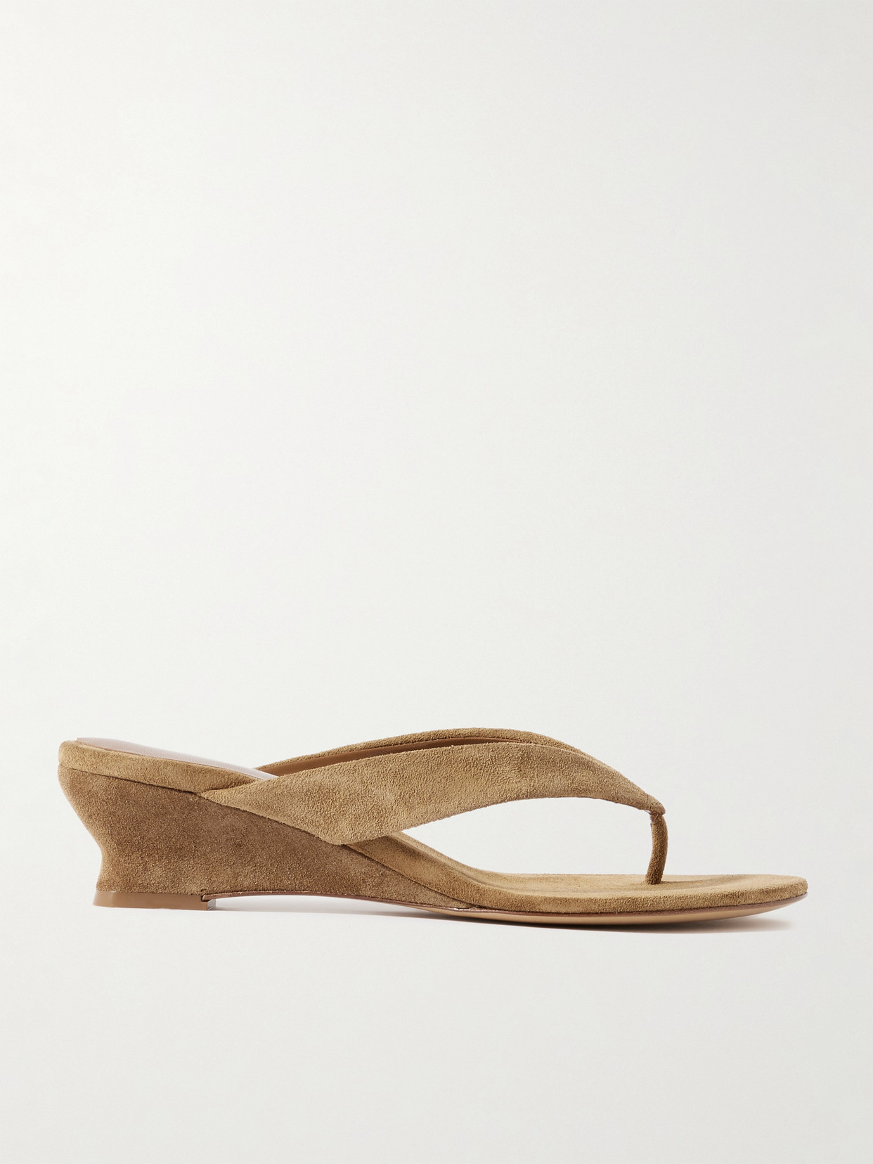 Le Monde Béryl - Suede 50 Wedge Sandals - Brown