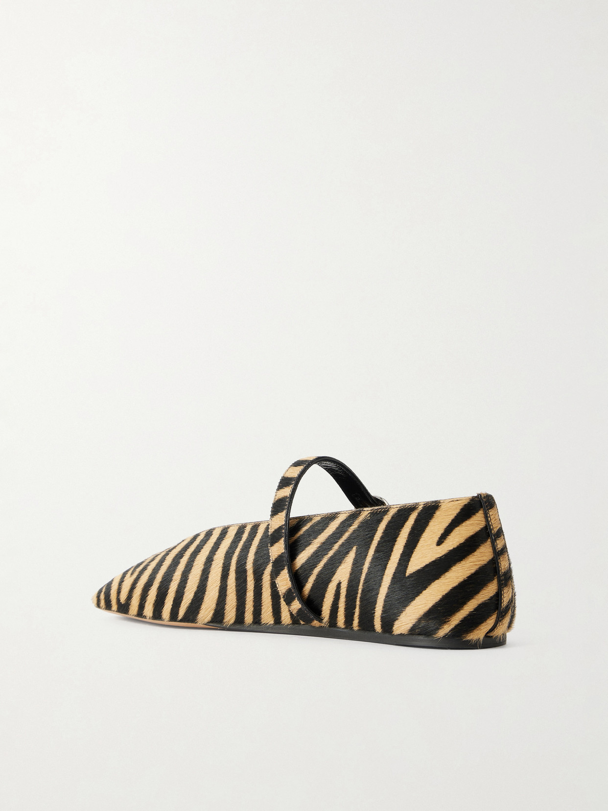 Le Monde Béryl - Stella Zebra-Print Calf Hair Mary Jane Ballet Flats