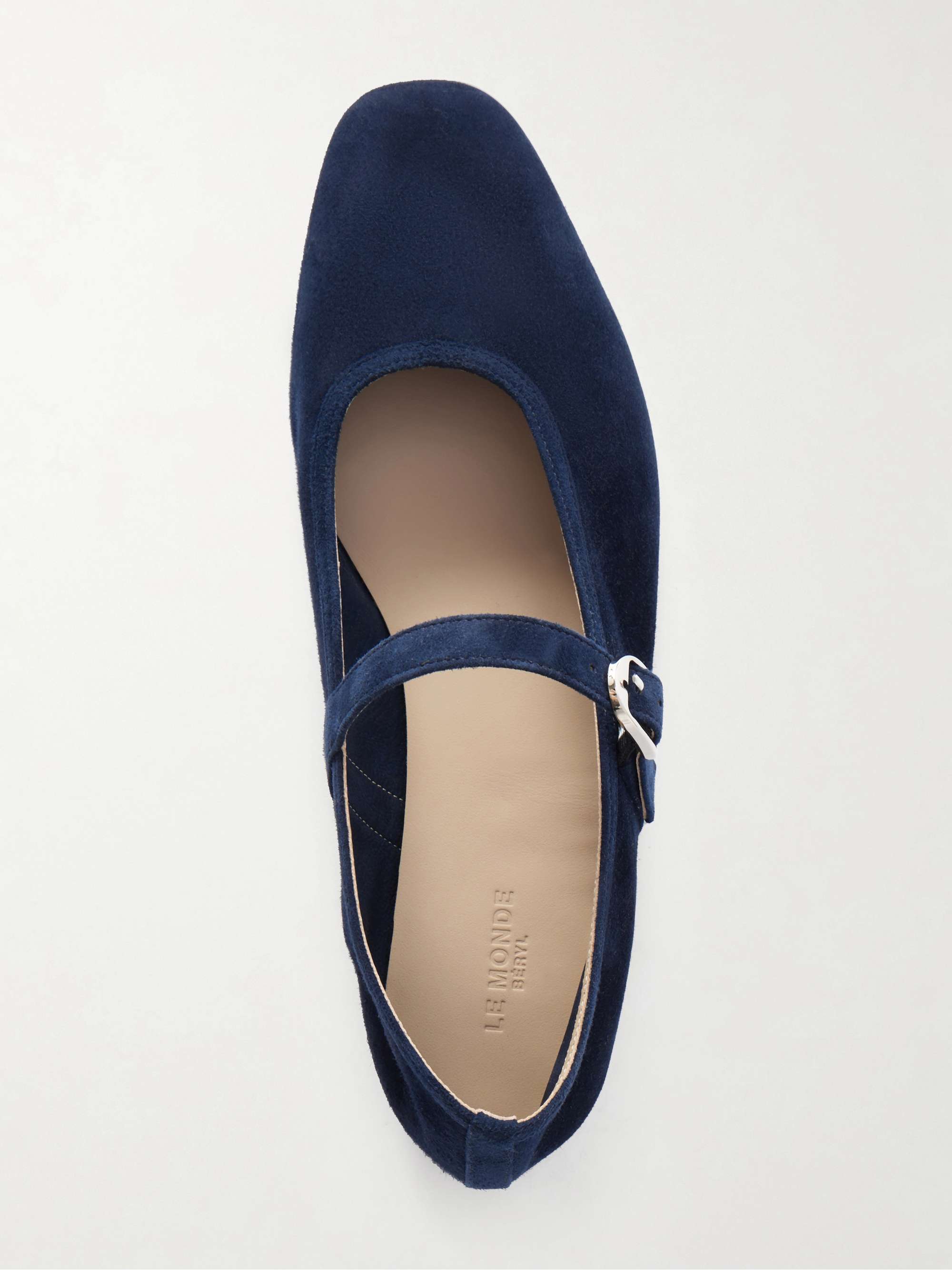 LE MONDE BERYL Suede Mary Jane ballet flats | NET-A-PORTER