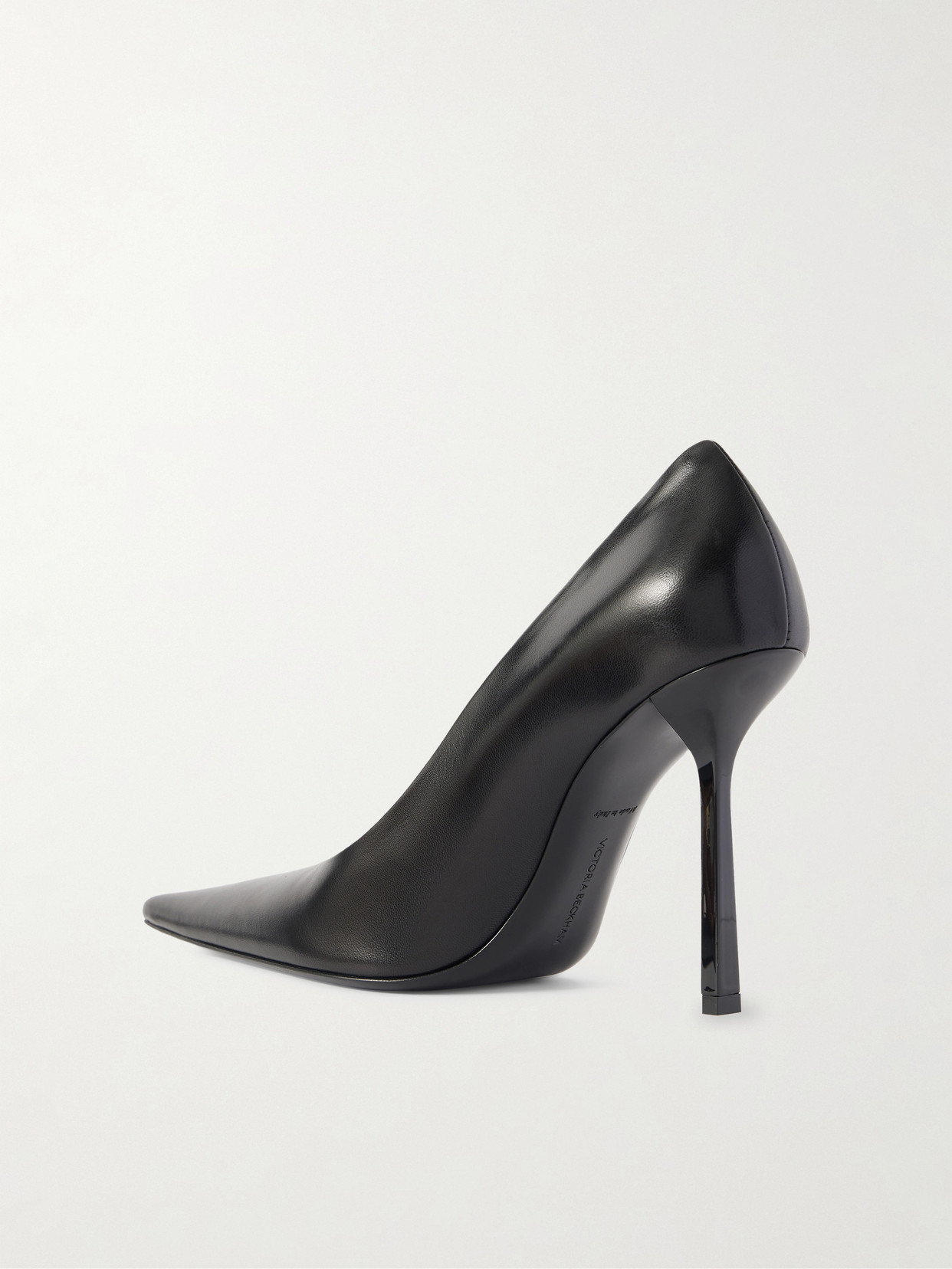 Victoria Beckham Black Victoria Stiletto 100 Leather Heels