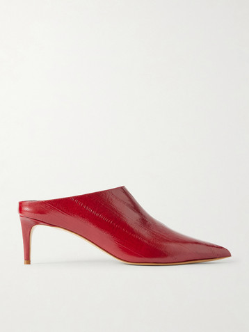 LE MONDE BERYL Lou 60 patent-leather mules