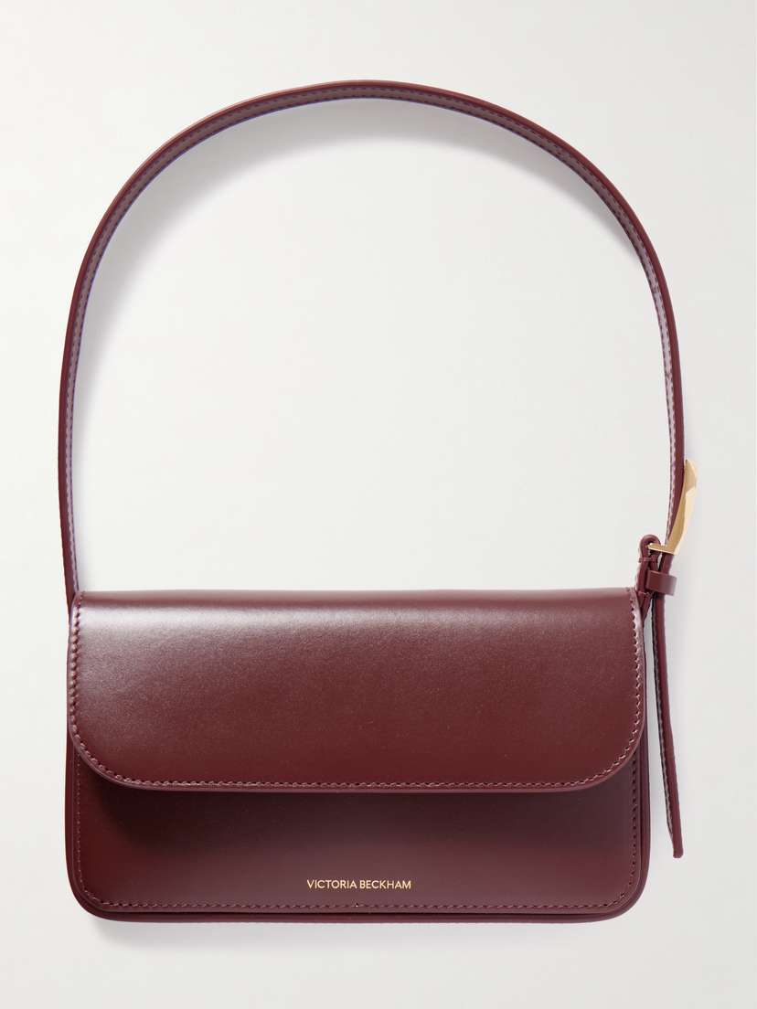Victoria Beckham Dorian Pocket Leather Shoulder Bag