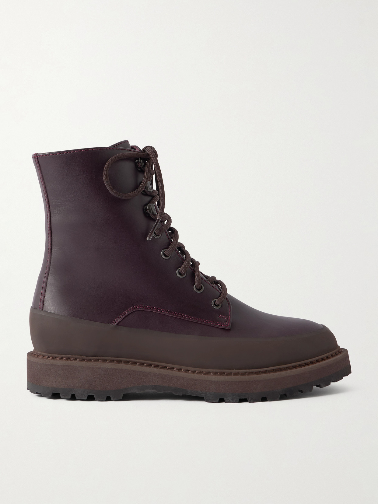 Le Monde Beryl Dolomite Leather Ankle Boots In Burgundy
