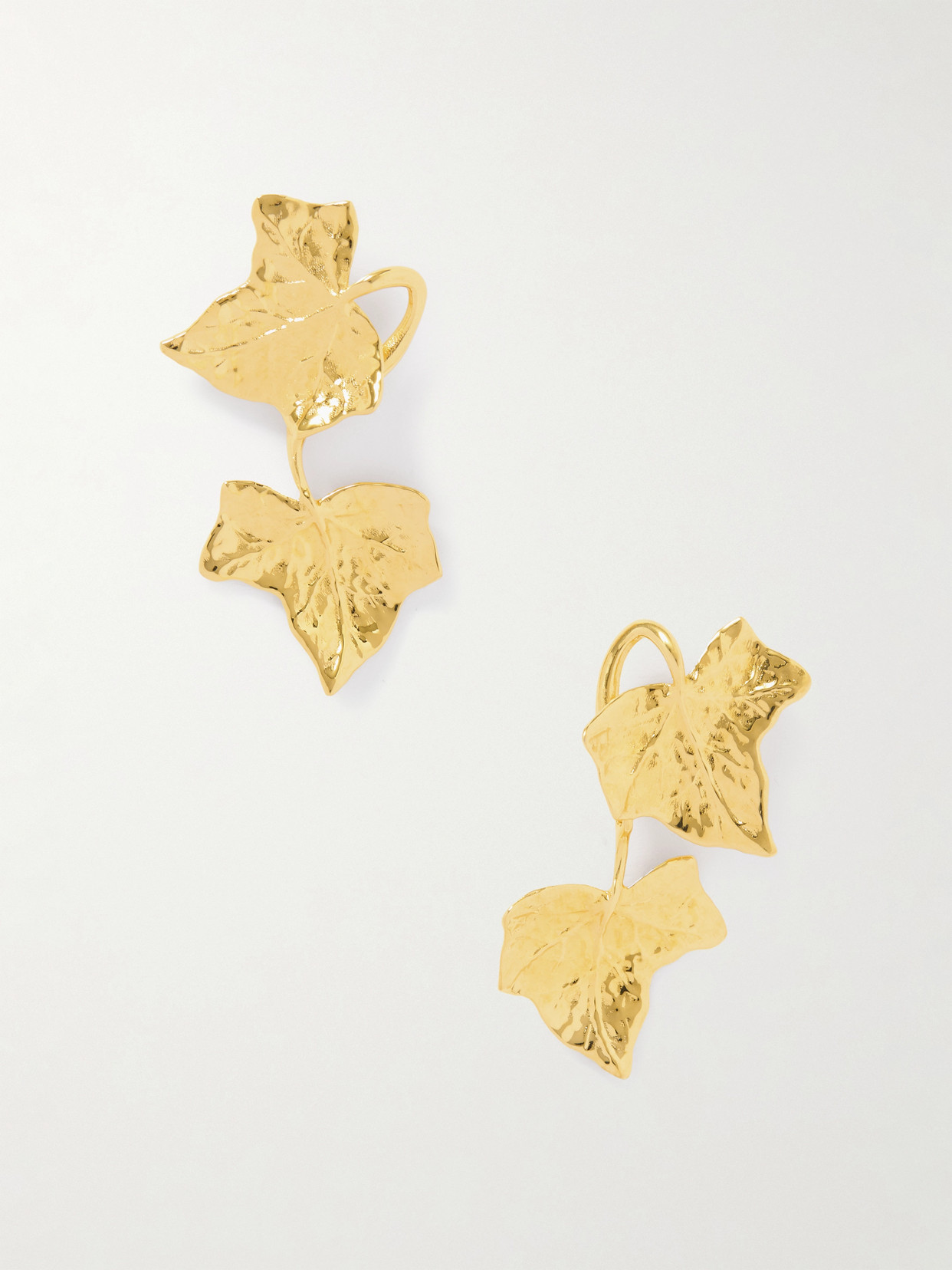Oscar De La Renta Ivy Vine Drop Earrings In Gold