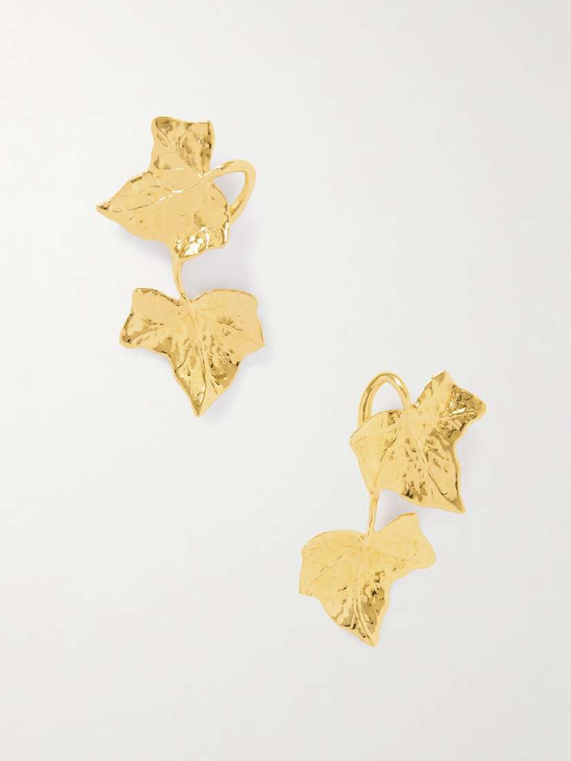 Oscar de la Renta Vines Gold-tone Earrings