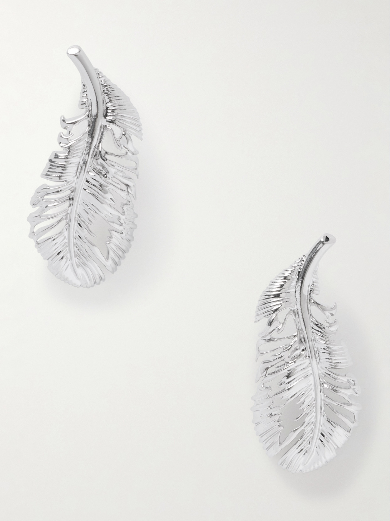 Oscar De La Renta Silver-tone Earrings In Metallic