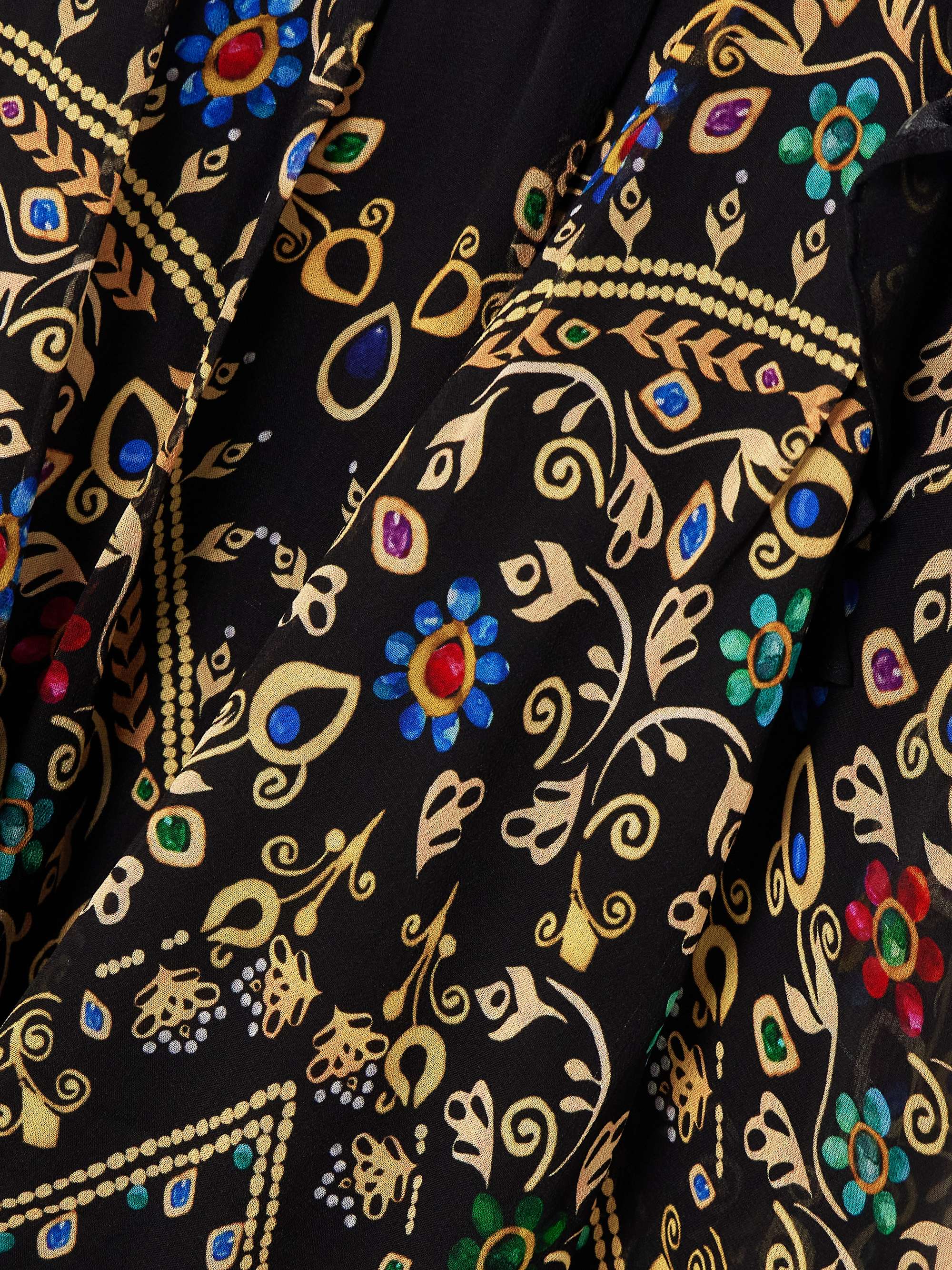 SALONI Jacqui-B printed silk crepe de chine maxi dress