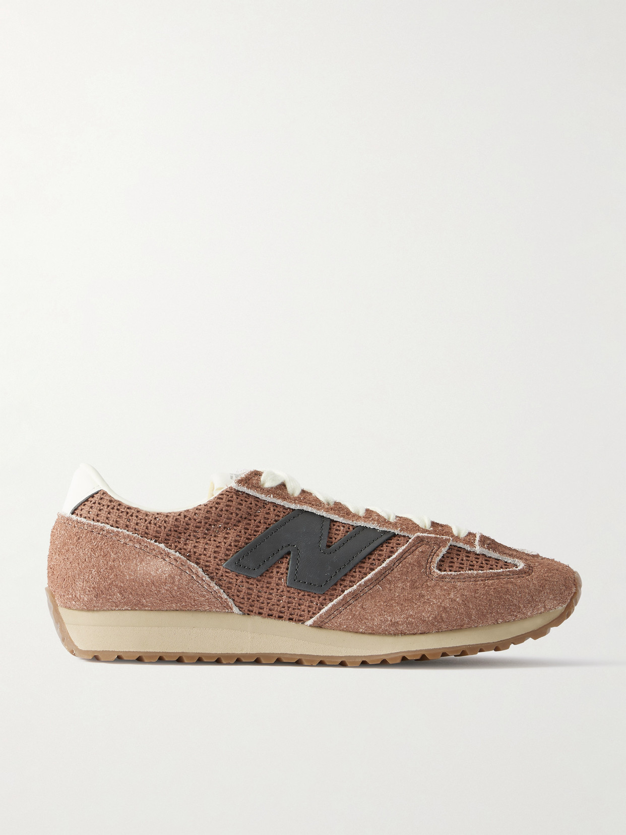 New Balance 471 Leather-trimmed Suede And Woven Sneakers In Multi