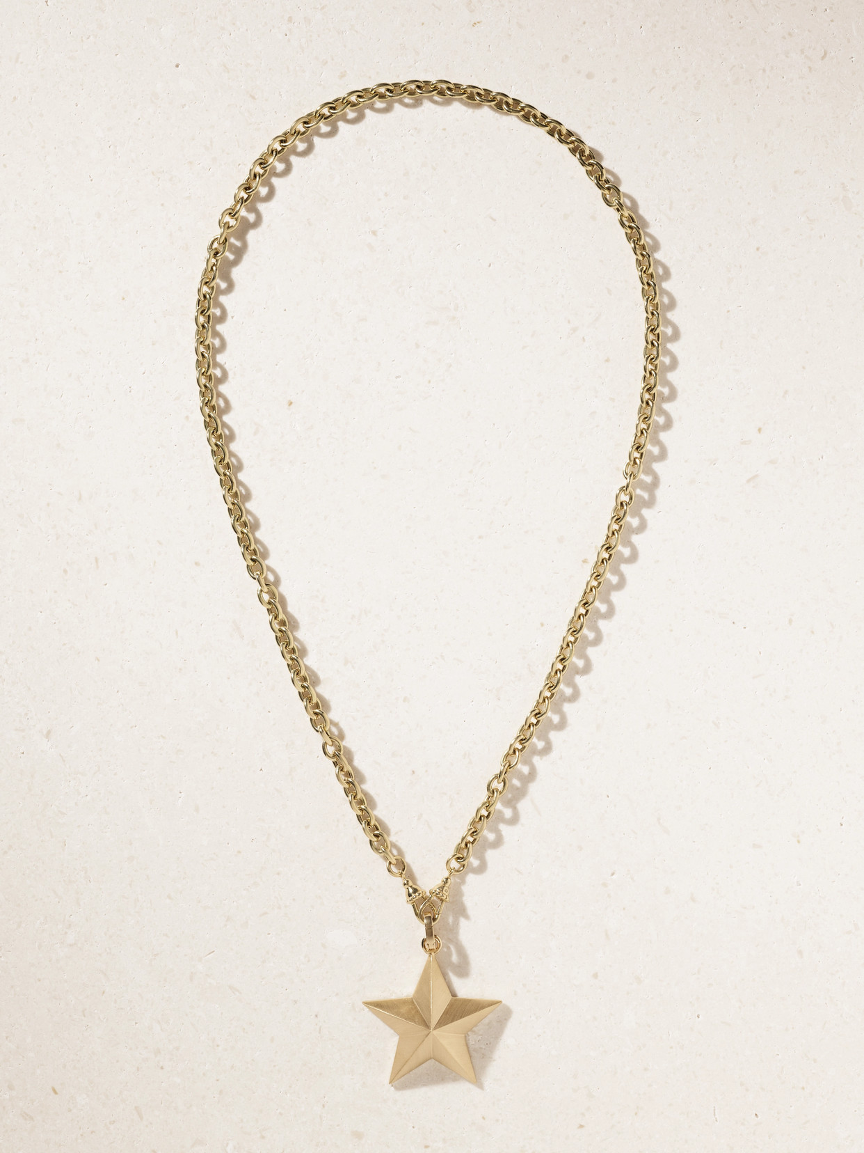Marie Lichtenberg Jumbo Star 18-karat Gold Necklace