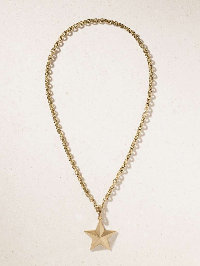 Marie Lichtenberg Jumbo Star 18-karat Gold Necklace