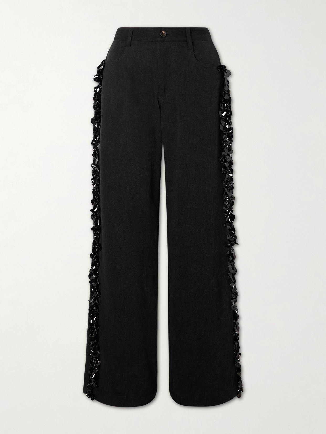 Burro Embellished Wide- Leg