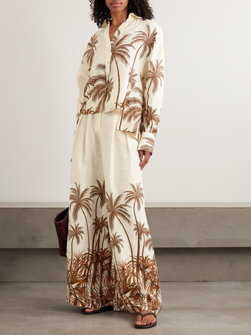 Andres Otalora Si Sabes printed linen shirt