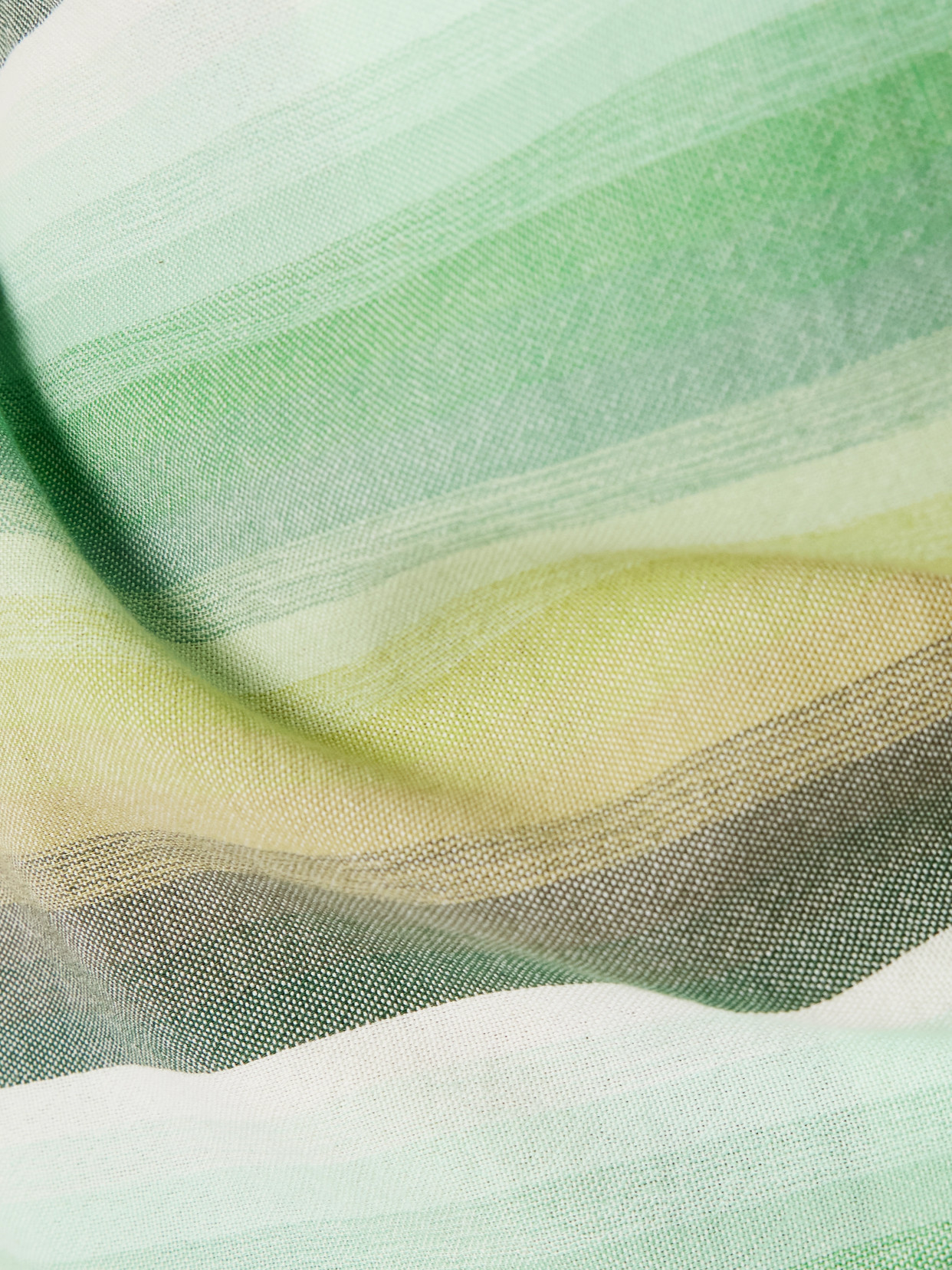 Triangle Strapless Striped Cotton-Blend Top