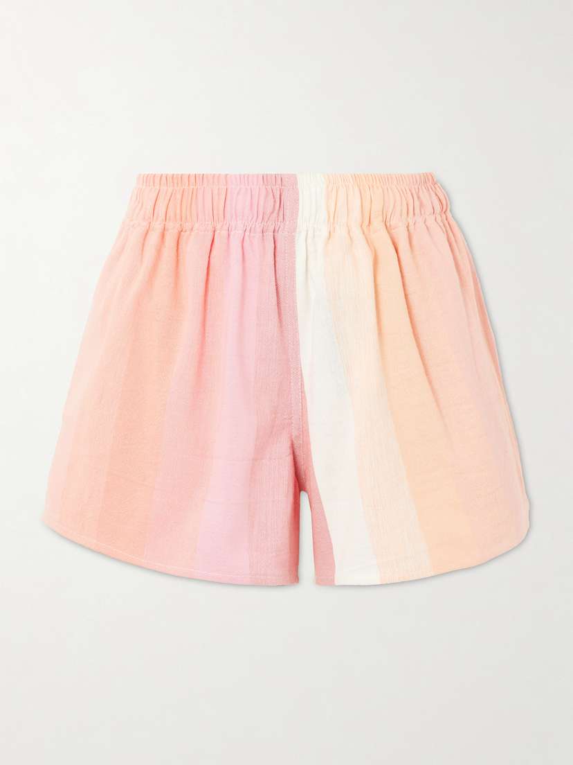 Marrakshi Life Striped Cotton Shorts
