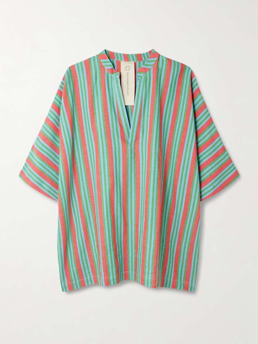 Marrakshi Life Striped Cotton Tunic