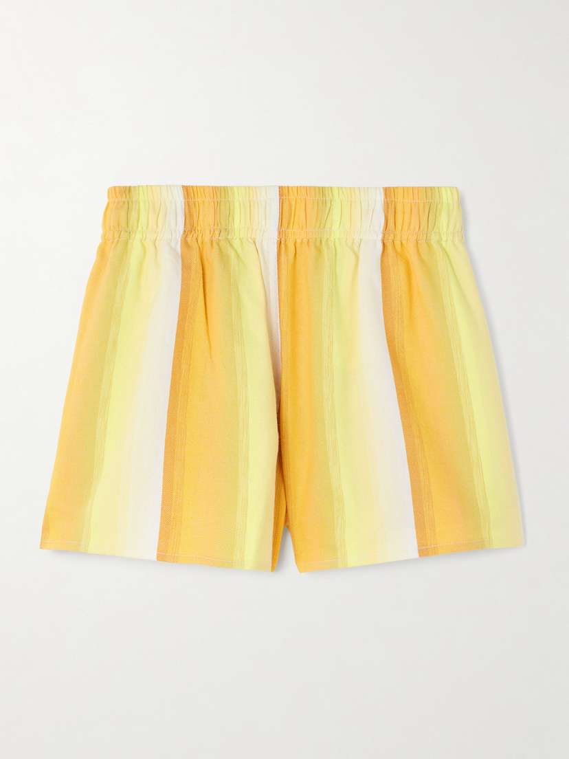 Marrakshi Life Striped Cotton Shorts