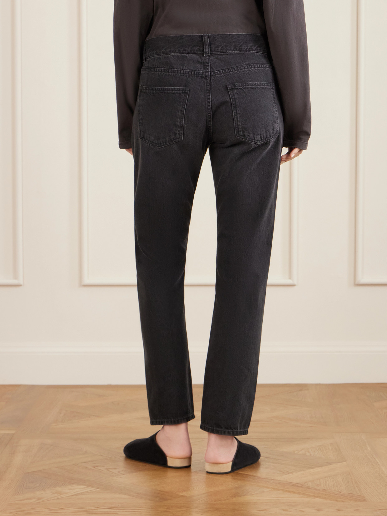 Booker Mid-Rise Straight-Leg Jeans