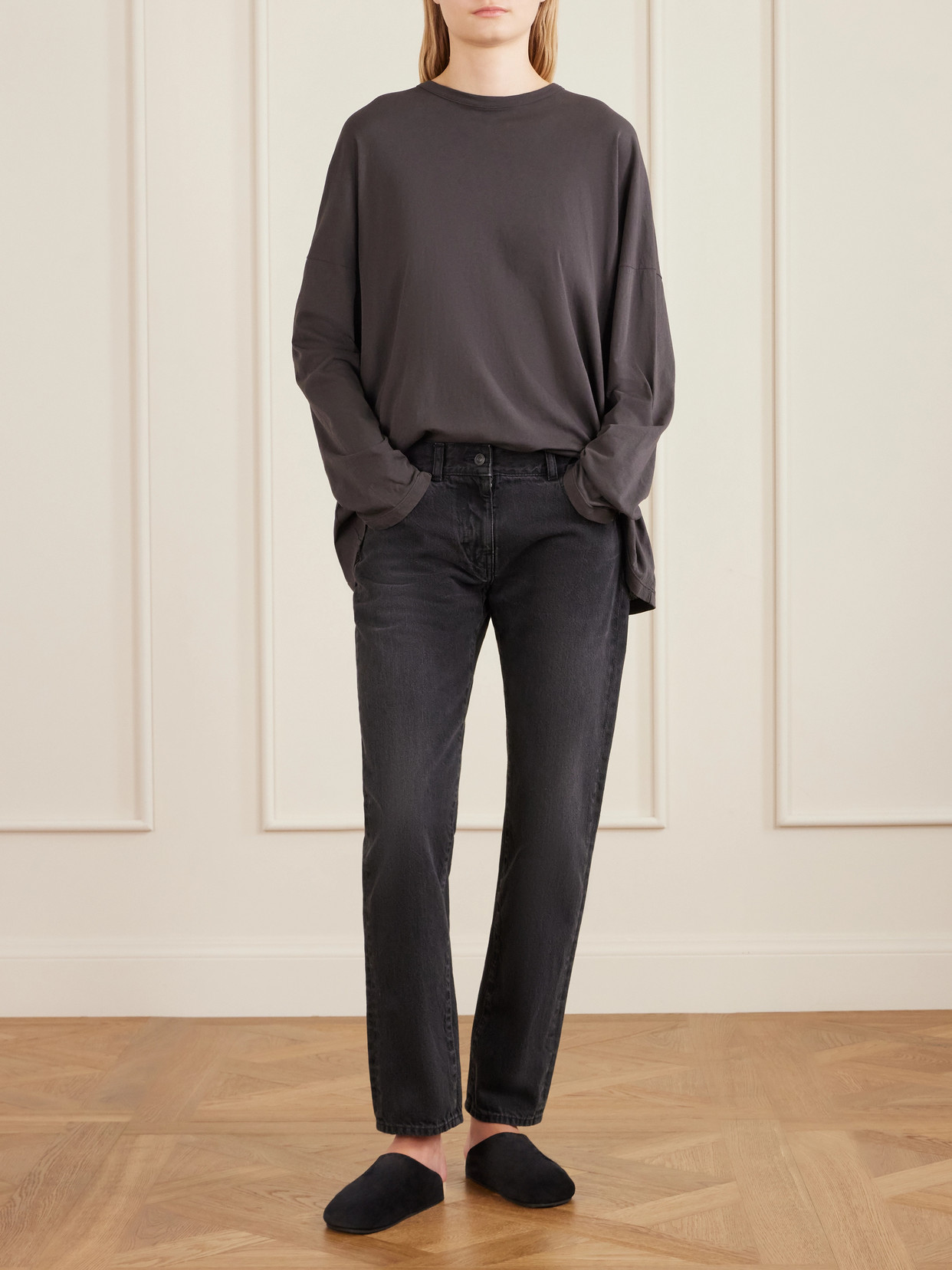 Booker Mid-Rise Straight-Leg Jeans