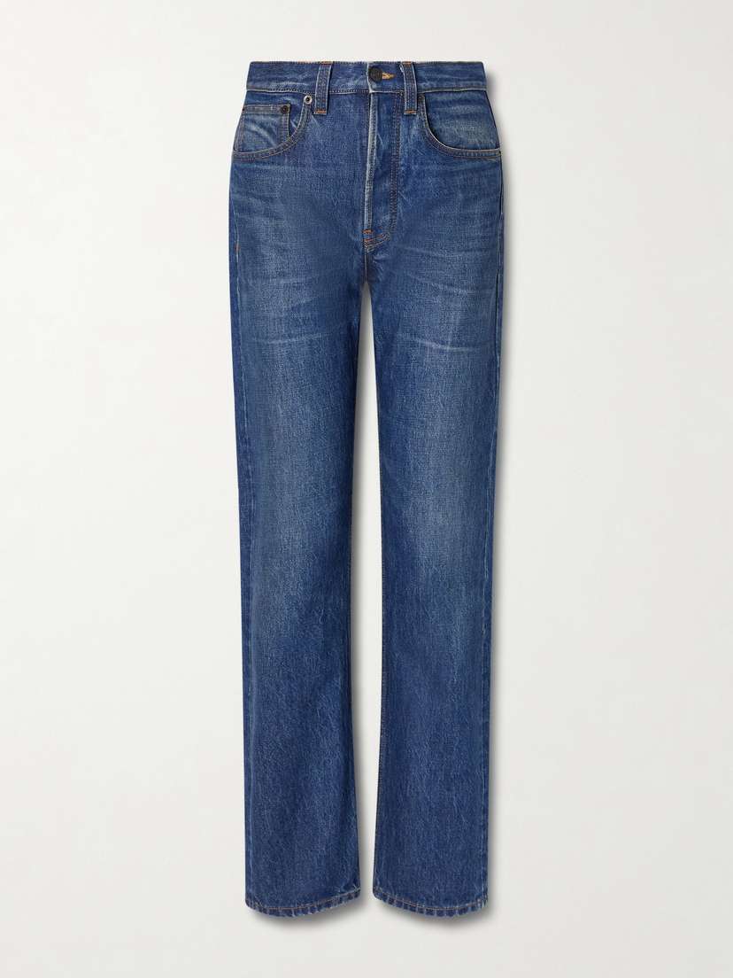 The Row Daciana Mid-rise Striaight-leg Jeans