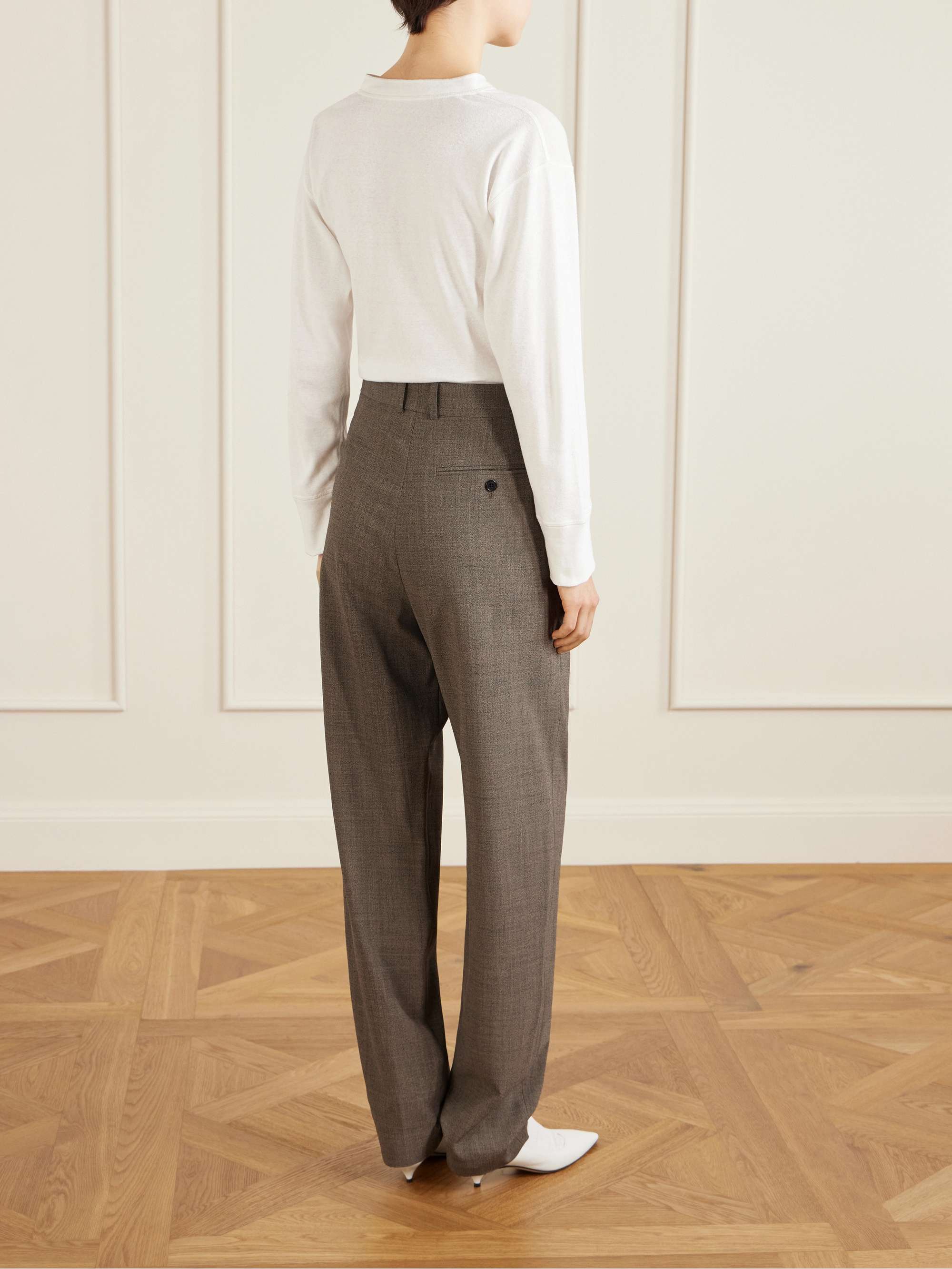 THE ROW Gregori wool wide-leg pants | NET-A-PORTER