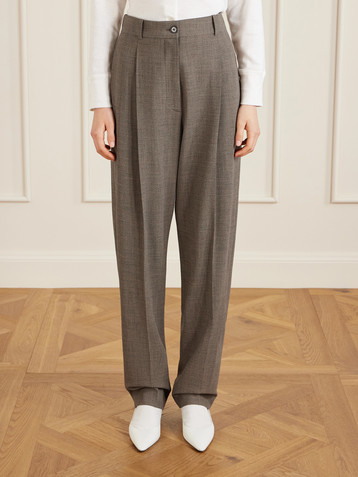 The Row Wool wide-leg pants