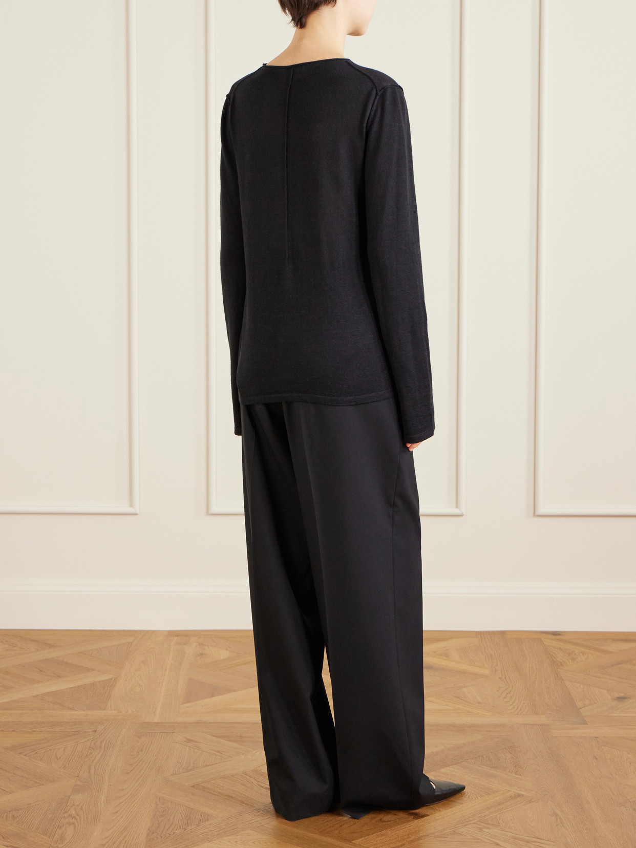 Nile Cashmere, Silk And Linen Blend Sweater