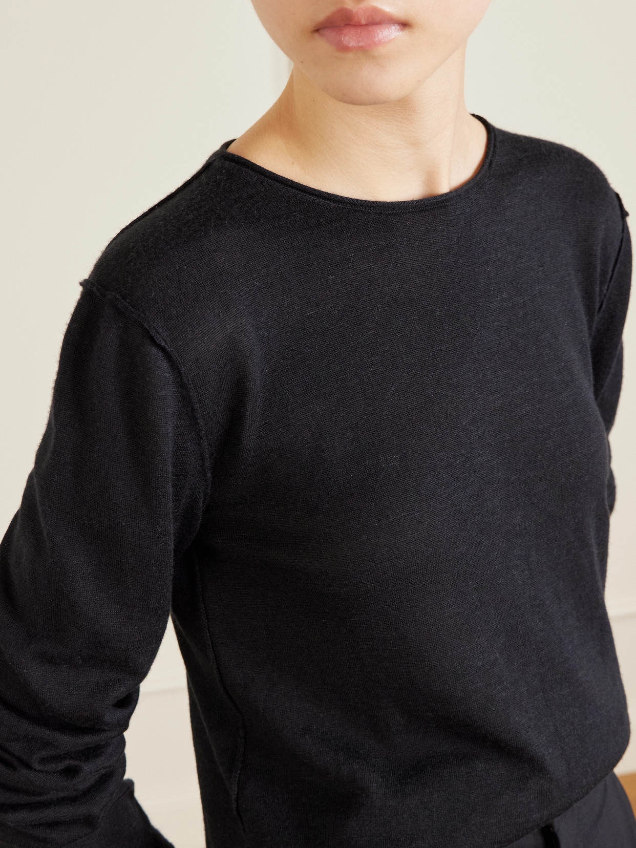 Nile Cashmere, Silk And Linen Blend Sweater