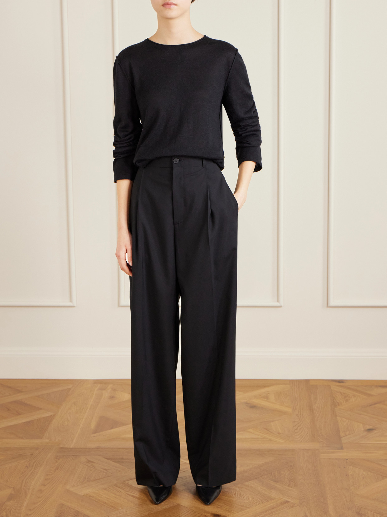 Nile Cashmere, Silk And Linen Blend Sweater