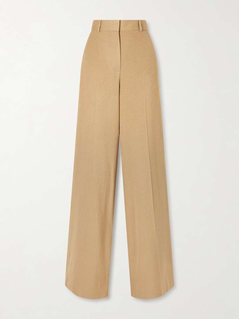The Row Dender Silk-twill Wide-leg Pants