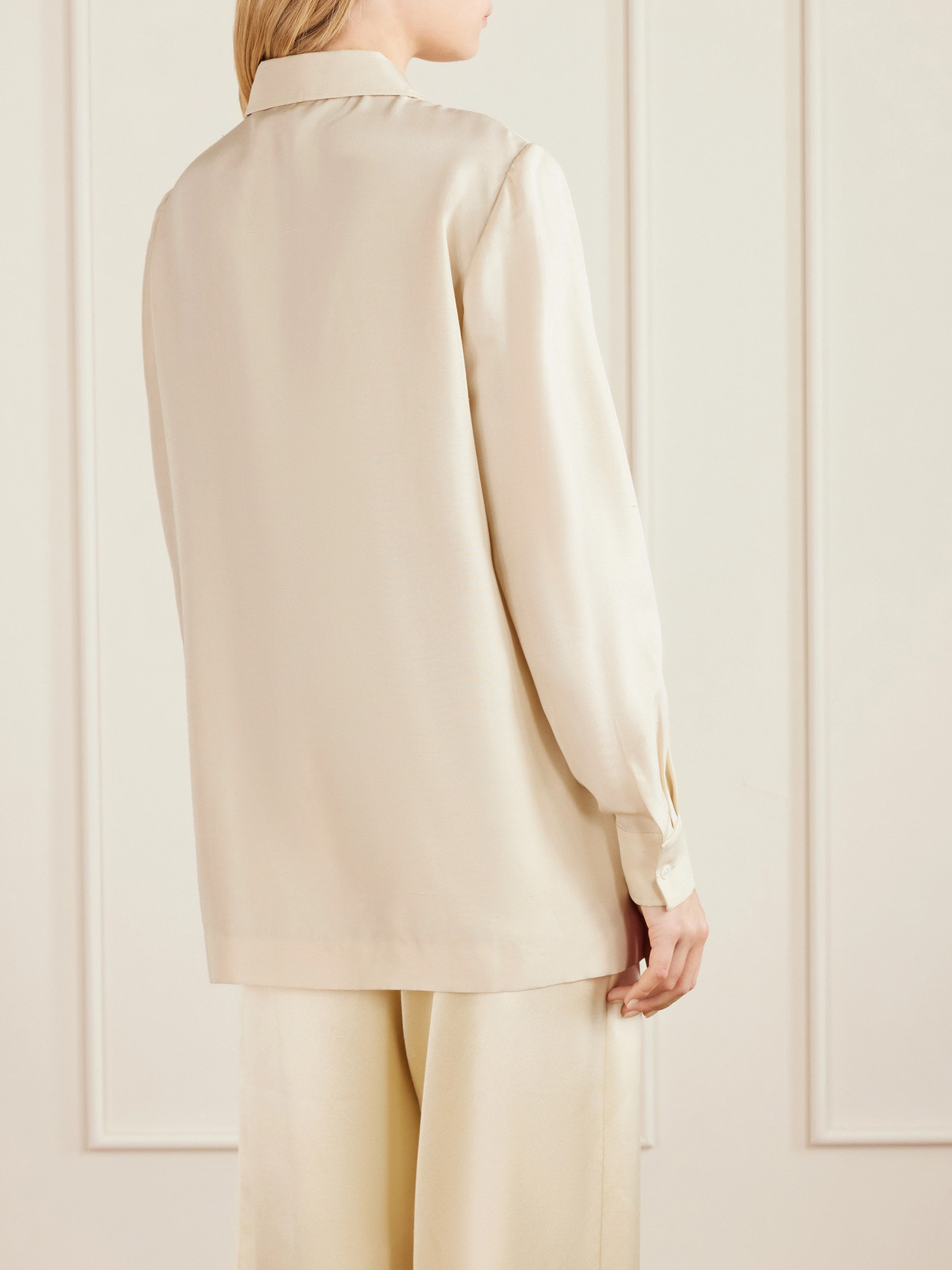 Lucetta Silk-Shantung Shirt