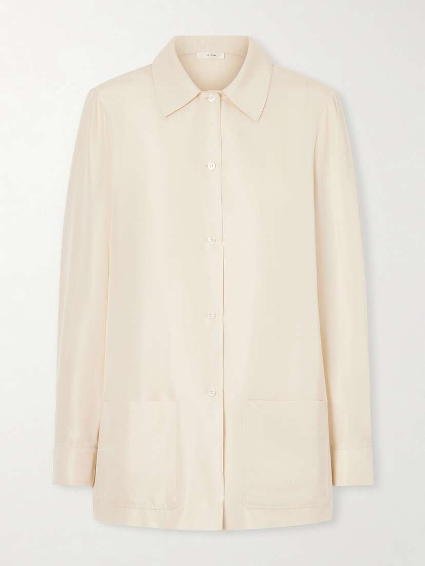 The Row Lucetta Silk-shantung Shirt