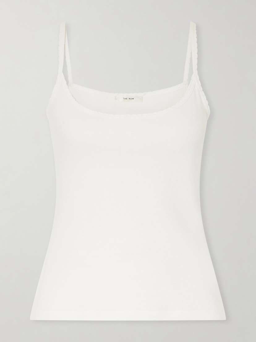 The Row Denzel Ribbed Cotton-jersey Tank